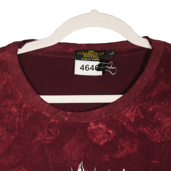 The Royal Collection Tee Womens Large Tie Dye Factory Distressed Metallic Sun - Picture 3 of 6